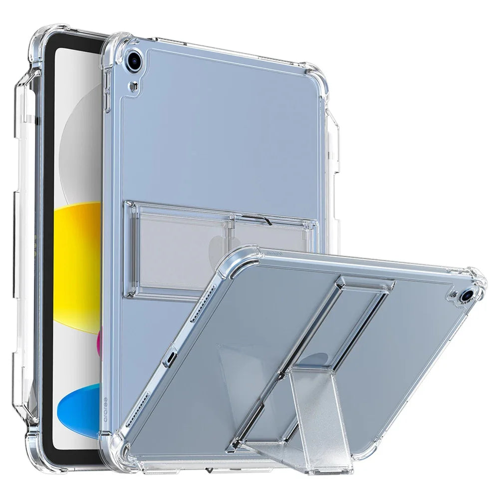 Araree Flexield Case For iPad 10.9 - 10th Gen. With Stand And Pen Holder - Clear - Tashqila Araree Flexield Case For iPad 10.9 - 10th Gen. With Stand And Pen Holder - Clear - Tashqila